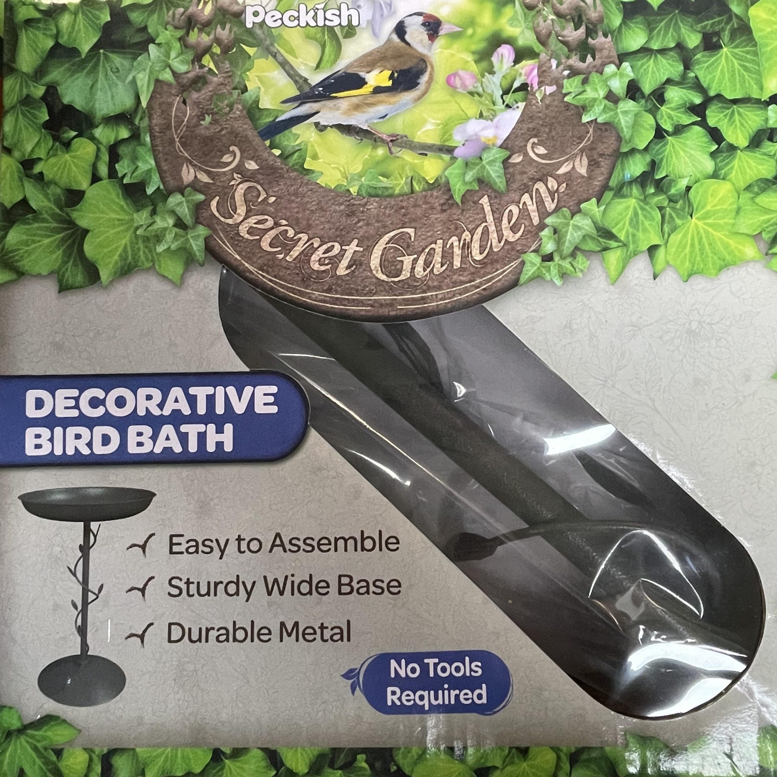 Peckish Secret Gardens Decorative Bird Bath