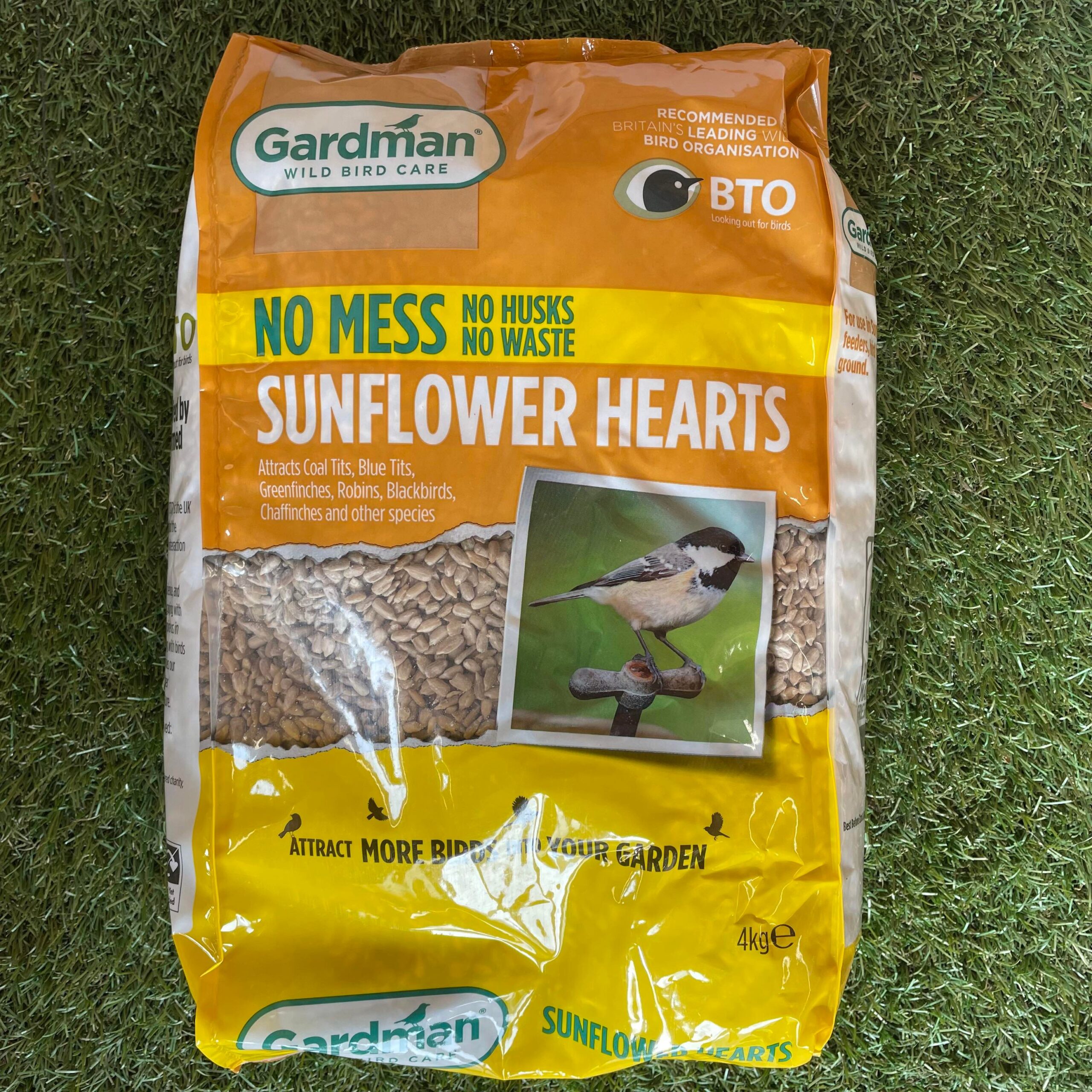 No Mess Sunflower Hearts. 4kg